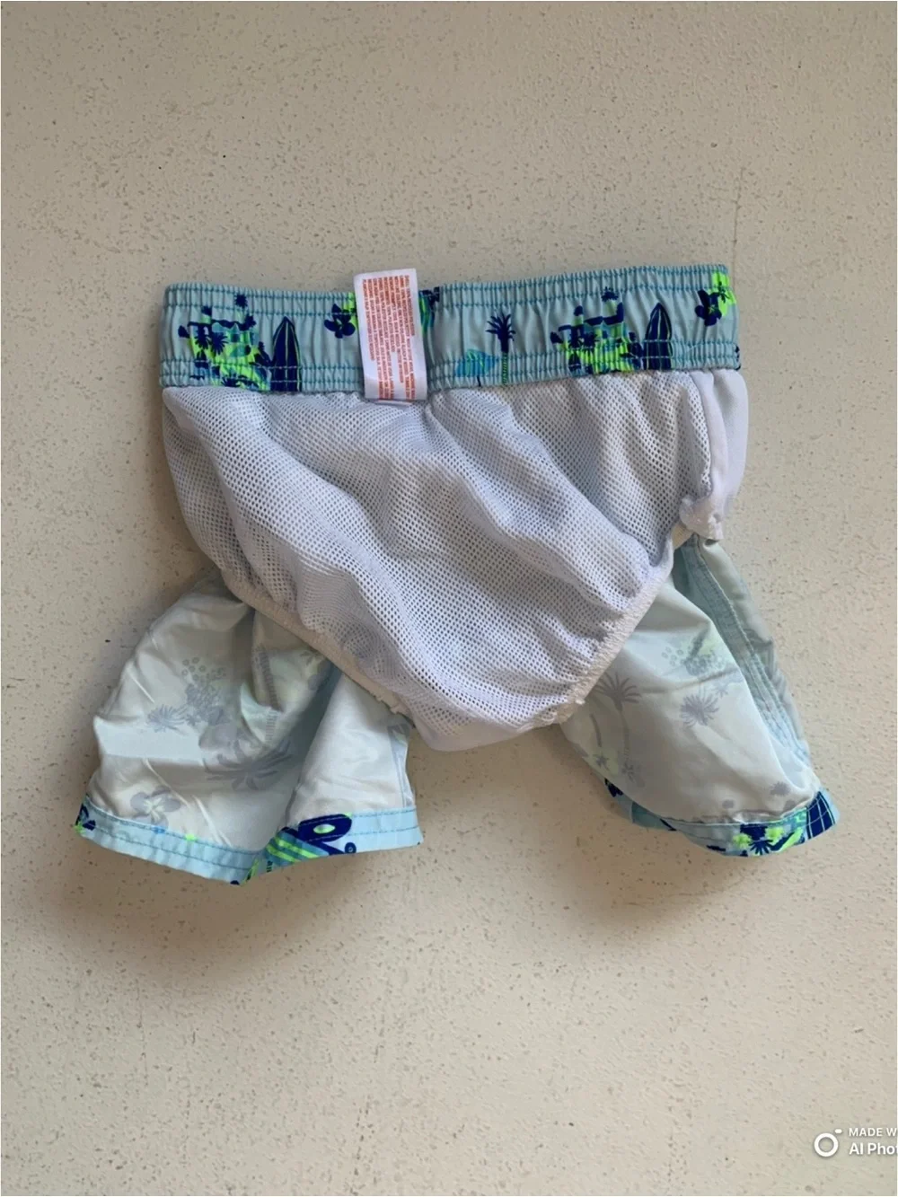 Cat & Jack Toddler Boys Blue Tropical Print Swim Trunks Swimsuit Size 3T NWOT